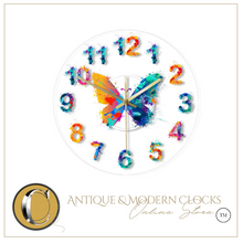Load image into Gallery viewer, Deluxe "Arna Royal Clock Collection" Watercolour Painted Wall Clock
