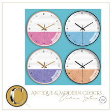 Load image into Gallery viewer, Luxury "Arna Royal Clock Collection" Glass Wall Clock - Many Colours

