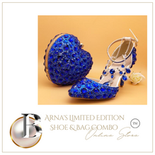 Load image into Gallery viewer, Limited Edition - Luxury Lace Shoe Set - Many colours &amp; Sizes (Shoe + Clutch) Wedding
