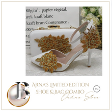 Load image into Gallery viewer, Limited Edition - Luxury Lace Shoe Set - Many colours &amp; Sizes (Shoe + Clutch)
