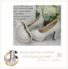 Load image into Gallery viewer, Limited Edition - Luxury Lace Shoe Set - Many colours &amp; Sizes (Shoe + Clutch)
