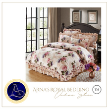 Load image into Gallery viewer, "Arna Lisa" Royal Collection - New Cotton Royal Luxury Bedding - Queen/King - 6 Piece
