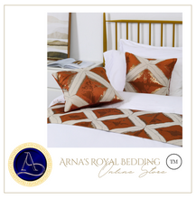 Load image into Gallery viewer, "Arna Royal LUXURY Collection" Hotel Quality Bed Runner/Scarf &amp; 2 Cushion Covers
