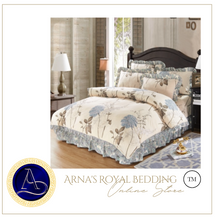 Load image into Gallery viewer, "Arna Lisa" Royal Collection - New Cotton Royal Luxury Bedding - Queen/King - 6 Piece
