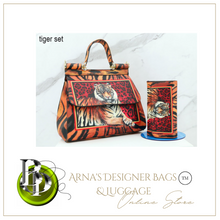 Load image into Gallery viewer, "Arna Lisa" Collection - Original Classic Print Handbag + Clutch/Wallet/Purse - Many Styles
