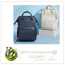 Load image into Gallery viewer, Designer Multifunction Diaper Baby Bag - Leather (4 Colours)
