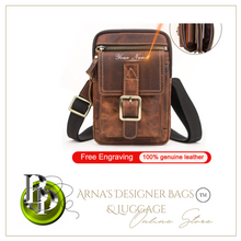 Load image into Gallery viewer, "Legend Collection" - New Men's Genuine Leather Shoulder/Cross Body/Belt Bag Horse/Cowhide FREE ENGRAVING PERSONALISE
