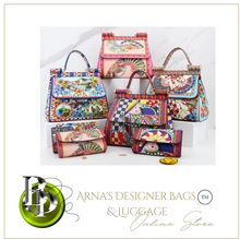 Load image into Gallery viewer, "Arna Lisa" Collection - Original Classic Print Handbag + Clutch/Wallet/Purse - Many Styles
