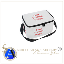 Load image into Gallery viewer, "Arna's Designer School Bags" Design your own BAG! Insulated Food/Lunch Bag
