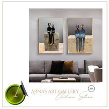 Load image into Gallery viewer, Arna's Luxury Painting Collection - Abstract Metal Figure Statue Modern Man Sculpture
