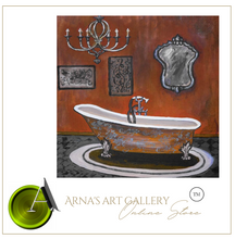 Load image into Gallery viewer, Arna's Luxury Painting Collection - Modern/Vintage French Style Victorian Bathtub - Many Styles
