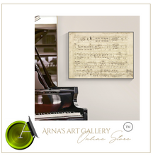 Load image into Gallery viewer, Arna's Luxury Painting Collection - Classical Musical Notes Canvas Painting - Many Styles
