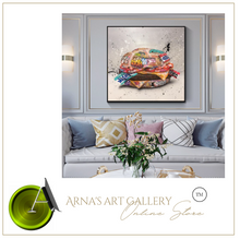 Load image into Gallery viewer, Arna's Luxury Painting Collection - Modern Burger Graffiti Canvas Painting
