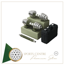 Load image into Gallery viewer, Limited Edition - Silver Green Dumbbell Set + Case (Slim &amp; Sleek) 40Kg
