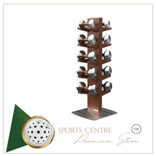 Load image into Gallery viewer, Limited Edition - Wooden Walnut Dumbbell Set + Stand (Slim &amp; Sleek) 1KG-5KG
