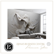 Load image into Gallery viewer, "Arna" Collections - DIY - Custom Photo Wallpaper Mural Golden Sculpture Wall Background Wall 3D Wall Papers Home Decor
