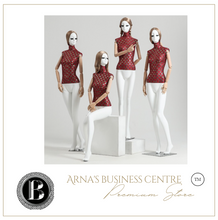 Load image into Gallery viewer, "Arna Royal Gown Collection" Luxury Female White Mannequin Cosmetology Window Display Model
