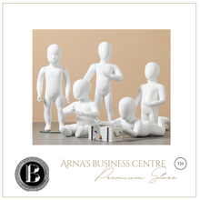 Load image into Gallery viewer, "Arna Royal Gown Collection" Luxury Child White Mannequin Cosmetology Window Display Model
