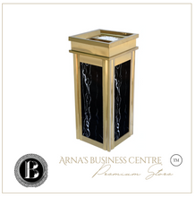 Load image into Gallery viewer, Arna Royal Vintage Collection"  Luxury Golden Outside/Inside Large Trash Rubbish Bin - Home or Business
