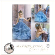 Load image into Gallery viewer, "Arna" Royal Gown Collection - Flower Girl/Formal/Wedding/Pageant -  Made to Measure - Large range of Colours
