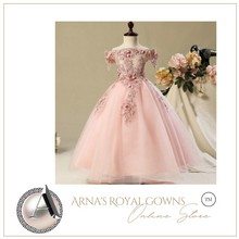 Load image into Gallery viewer, "Arna"  Royal Gown Collection - Girl/Formal/Wedding/Pageant -  Made to Measure - Large arrange of Colours
