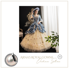 Load image into Gallery viewer, Arna's Royal Gown Collection - Rococo Baroque Marie Antoinette Ball Dresses 18th Century Victorian Gown

