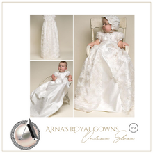 Load image into Gallery viewer, "Arna"  Royal Gown Collection - Girl Christening/Baptism -  Made to Measure - Large range of Colours
