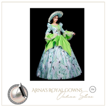 Load image into Gallery viewer, Arna's Royal Gown Collection - Rococo Baroque Marie Antoinette Ball Dresses 18th Century Victorian Gown

