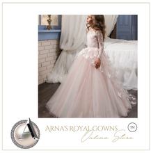Load image into Gallery viewer, "Arna" Royal Gown Collection - Butterfly Girl/Formal/Wedding/Party -  Made to Measure - Large range of Colours
