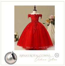 Load image into Gallery viewer, "Arna"  Royal Gown Collection - Girl/Formal/Wedding/Pageant -  Made to Measure - Large arrange of Colours
