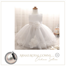 Load image into Gallery viewer, "Arna" Royal Gown Collection - Flower Tulle Toddler Kids Christening Costume Newborn Baby Girl Birthday Dress
