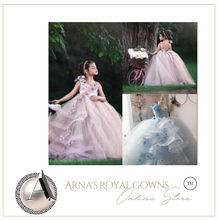 Load image into Gallery viewer, "Arna" Royal Gown Collection - Flower Girl/Formal/Wedding/Pageant -  Made to Measure - Large range of Colours
