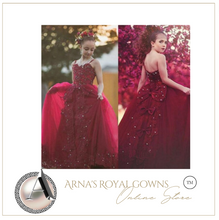 Load image into Gallery viewer, "Arna" Royal Gown Collection - Flower Girl/Formal/Wedding/Pageant -  Made to Measure - Large range of Colours
