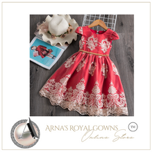 Load image into Gallery viewer, "Arna" Royal Gown Collection - Embroidered Formal Princess Dress
