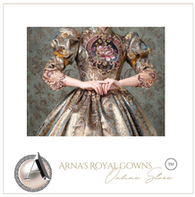 Load image into Gallery viewer, Arna's Royal Gown Collection - Rococo Baroque Marie Antoinette Ball Dresses 18th Century Victorian Gown

