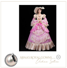 Load image into Gallery viewer, Arna's Royal Gown Collection - Rococo Baroque Marie Antoinette Ball Dresses 18th Century Victorian Gown
