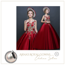 Load image into Gallery viewer, Arna's Royal Gown Collection - Rococo Baroque Marie Antoinette Ball Dresses 18th Century Victorian Gown
