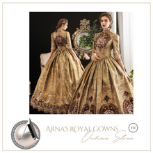 Load image into Gallery viewer, Arna's Royal Gown Collection - Rococo Baroque Marie Antoinette Ball Dresses 18th Century Victorian Gown
