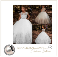 Load image into Gallery viewer, "Arna" Royal Gown Collection - Girl/Formal/Wedding -  Made to Measure - Large range of Colours
