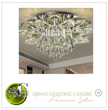 Load image into Gallery viewer, "Arna's Luxury  Collection" Chandelier K9 Crystal Led Ceiling Chandelier - 80cm x 105W
