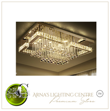 Load image into Gallery viewer, "Arna's Luxury  Collection" Chandelier K9 Crystal LED Ceiling Chandelier - L120cm x W80 + 92W
