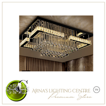 Load image into Gallery viewer, "Arna's Luxury  Collection" Chandelier K9 Crystal LED Ceiling Chandelier - L90cm x W70 + 68W
