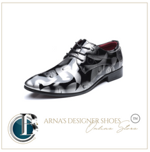 Load image into Gallery viewer, Mens Patent Leather Oxford Shoes Pointed Toe -  Many Sizes &amp; Colours
