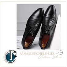 Load image into Gallery viewer, British Slip On Split Leather Pointed Toe Shoes Business Wedding Oxfords Formal Shoes - Many Colours &amp; Sizes
