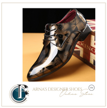 Load image into Gallery viewer, Mens Patent Leather Shoes Pointed Toe Business Wedding Shoes -  Many Sizes &amp; Colours
