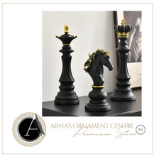 Load image into Gallery viewer, Nordic Sculpture Golden Chess Book Shelf Accessories x3 - Office Home &amp; Living
