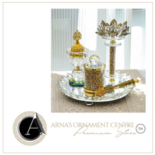 Load image into Gallery viewer, "Arna Lisa" Royal Collection - Top End Crystal Diamond Incense Burner Set
