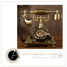 Load image into Gallery viewer, Deluxe "Arna Royal Collection"  Luxury European Retro Telephone Landline Phone with Mechanical Ring,
