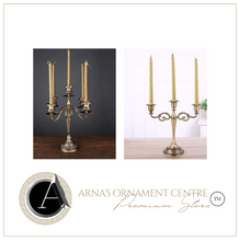Load image into Gallery viewer, "Arna Royal Victorian Collection"  Vintage European Unique Candelabra Bronze Quality 3 Arm
