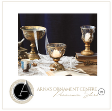 Load image into Gallery viewer, "Arna Collection" Creative Metal Carved Glass Candelabra French Vintage Candle Holder
